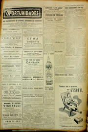 Página do jornal Unitário de janeiro de 1954