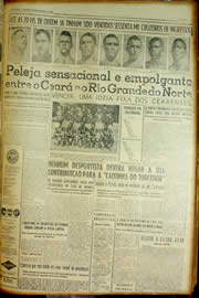 Página do jornal Unitário de janeiro de 1954