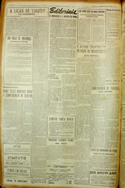 Página do jornal Unitário de janeiro de 1954