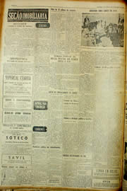 Página do jornal Unitário de fevereiro de 1954