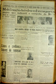 Página do jornal Unitário de fevereiro de 1954