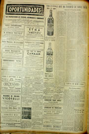 Página do jornal Unitário de fevereiro de 1954
