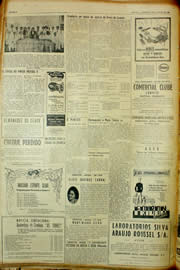Página do jornal Unitário de fevereiro de 1954