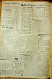 Página do jornal Unitário de fevereiro de 1954