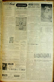 Página do jornal Unitário de fevereiro de 1954