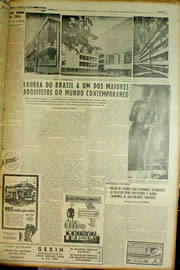 Página do jornal Unitário de fevereiro de 1954