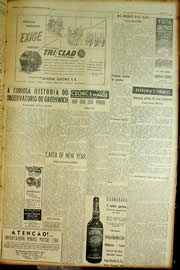 Página do jornal Unitário de fevereiro de 1954