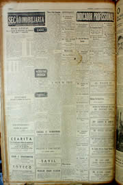 Página do jornal Unitário de fevereiro de 1954