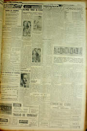 Página do jornal Unitário de fevereiro de 1954