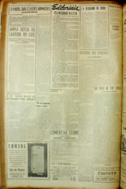 Página do jornal Unitário de fevereiro de 1954