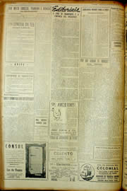 Página do jornal Unitário de fevereiro de 1954