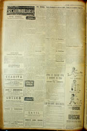 Página do jornal Unitário de fevereiro de 1954