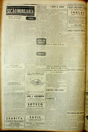 Página do jornal Unitário de março de 1954