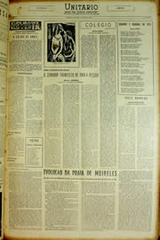 Página do jornal Unitário de março de 1954