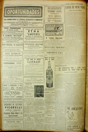 Página do jornal Unitário de março de 1954