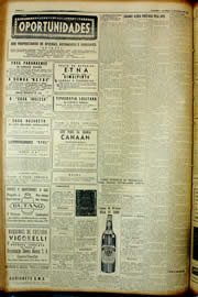 Página do jornal Unitário de março de 1954