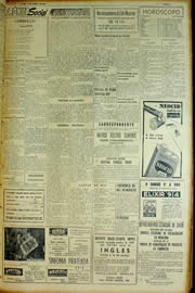 Página do jornal Unitário de março de 1954