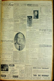 Página do jornal Unitário de março de 1954