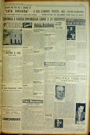Página do jornal Unitário de março de 1954