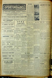 Página do jornal Unitário de março de 1954