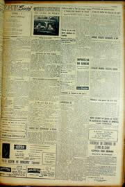 Página do jornal Unitário de março de 1954