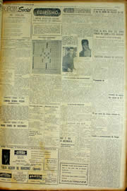 Página do jornal Unitário de março de 1954