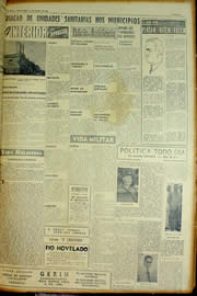 Página do jornal Unitário de março de 1954