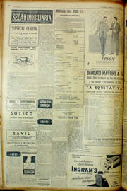 Página do jornal Unitário de março de 1954