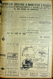 Página do jornal Unitário de março de 1954