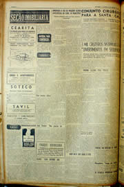 Página do jornal Unitário de março de 1954
