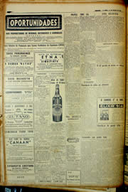 Página do jornal Unitário de março de 1954