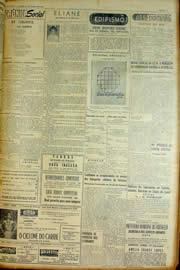 Página do jornal Unitário de março de 1954