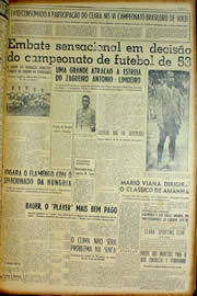 Página do jornal Unitário de março de 1954