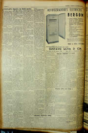 Página do jornal Unitário de março de 1954