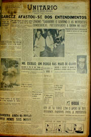 Página do jornal Unitário de março de 1954
