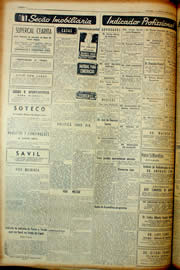 Página do jornal Unitário de março de 1954