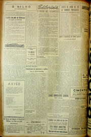 Página do jornal Unitário de abril de 1954