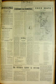 Página do jornal Unitário de abril de 1954