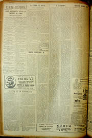 Página do jornal Unitário de abril de 1954