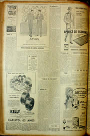 Página do jornal Unitário de abril de 1954