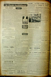 Página do jornal Unitário de abril de 1954