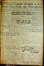 Página do jornal Unitário de abril de 1954