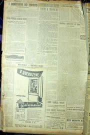 Página do jornal Unitário de maio de 1954