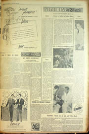 Página do jornal Unitário de maio de 1954