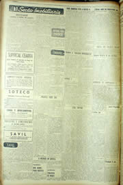 Página do jornal Unitário de maio de 1954