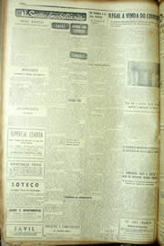Página do jornal Unitário de maio de 1954