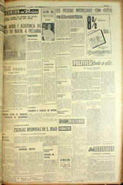 Página do jornal Unitário de maio de 1954