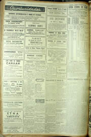 Página do jornal Unitário de maio de 1954