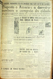 Página do jornal Unitário de maio de 1954