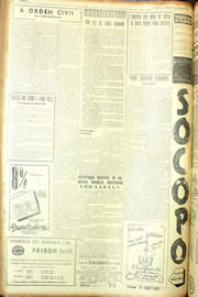 Página do jornal Unitário de maio de 1954